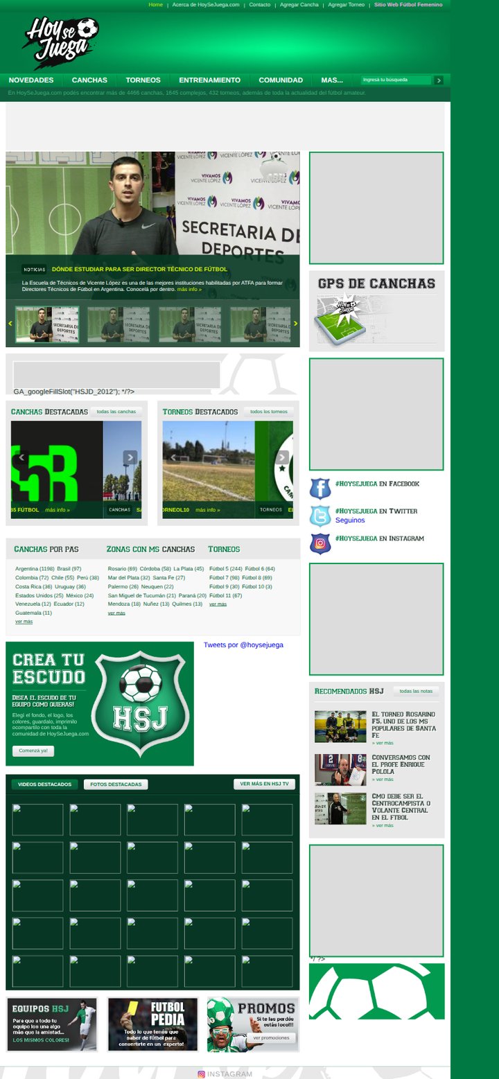 HoySeJuega.com en mobile